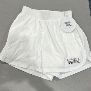 Princess Polly White Athletic Shorts
